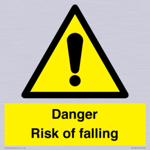 Danger Risk of falling